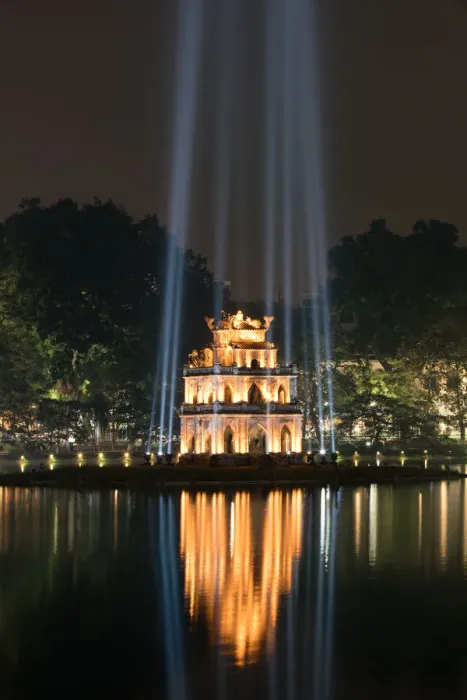 Framed Print : Turtle Tower in Hoan Kiem Lake, Hanoi, Vietnam Framed Print : Turtle Tower in Hoan Kiem Lake, Hanoi, Vietnam