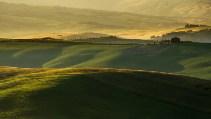 Framed Print : Tuscan Fields Framed Print : Tuscan Fields
