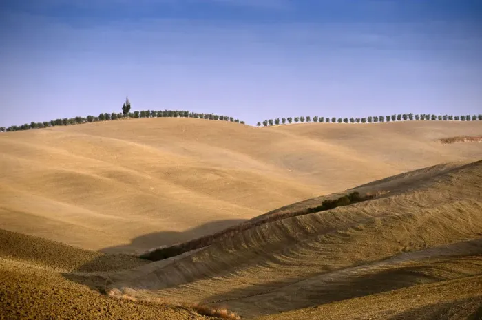 Framed Print : Tuscan landscape near Pienza, Tuscany, Italy, Europe Framed Print : Tuscan landscape near Pienza, Tuscany, Italy, Europe