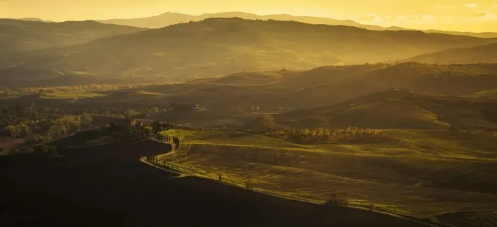 Framed Print : Tuscan Sunset Framed Print : Tuscan Sunset