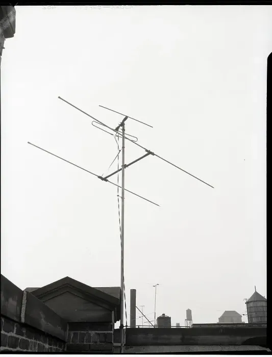 Framed Print : TV Antenna on Rooftop Framed Print : TV Antenna on Rooftop
