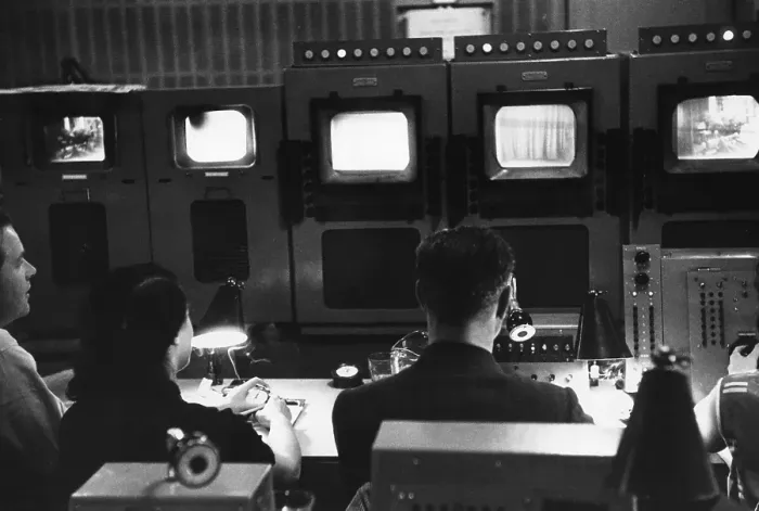 Framed Print : TV Control Room Framed Print : TV Control Room
