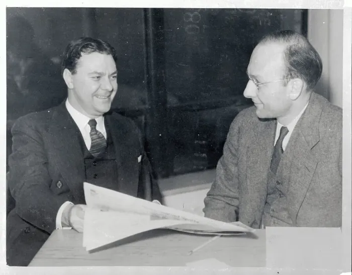 Framed Print : TVA Officials Reading Newspaper