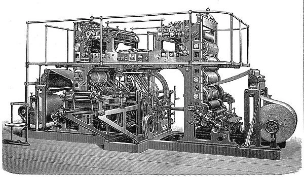Twin rotation printing press
