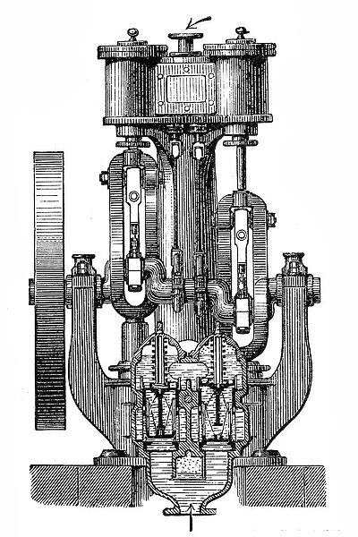 Twin steam pump