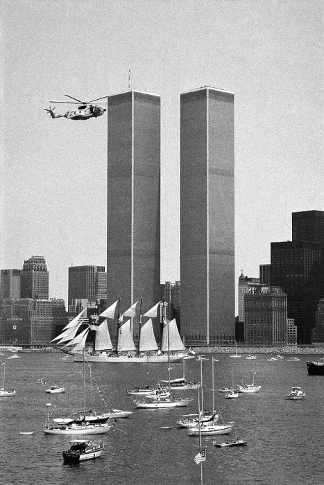 Framed Print : Twin Towers and Spanish Schooner Framed Print : Twin Towers and Spanish Schooner