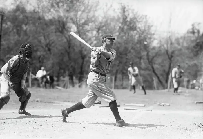 Framed Print : Ty Cobb In Batting Stand Framed Print : Ty Cobb In Batting Stand