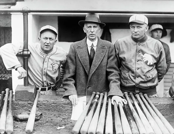 Framed Print : Ty Cobb with Connie Mack and Howard Ehmke Framed Print : Ty Cobb with Connie Mack and Howard Ehmke