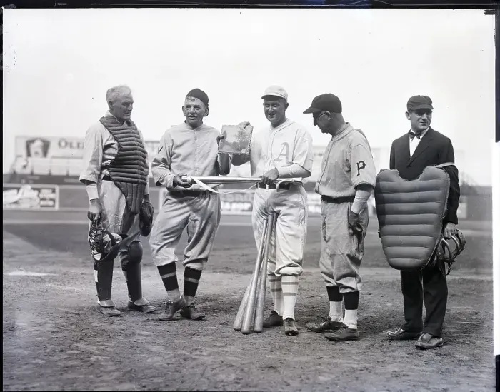Framed Print : Ty Cobb, Etc. At Presentation / Gold Bat Framed Print : Ty Cobb, Etc. At Presentation / Gold Bat