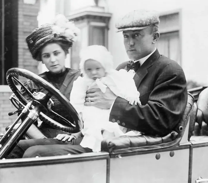 Framed Print : Ty Cobb and Family in Car Framed Print : Ty Cobb and Family in Car