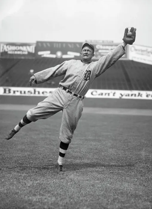Framed Print : Ty Cobb Fielding, Jumping For A Ball Framed Print : Ty Cobb Fielding, Jumping For A Ball