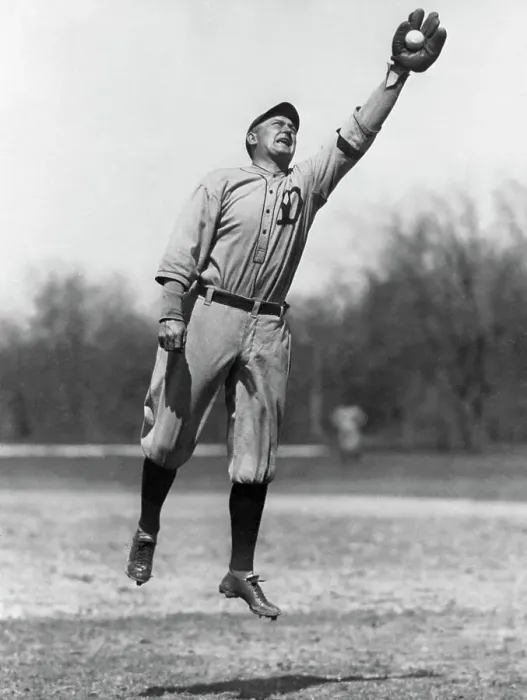 Framed Print : Ty Cobb Stretching to Make a Catch Framed Print : Ty Cobb Stretching to Make a Catch
