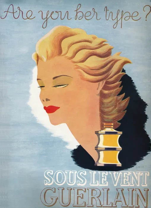 Framed Print : Are You Her Type? - Sous Le Vent Guerlain 1937 Framed Print : Are You Her Type? - Sous Le Vent Guerlain 1937