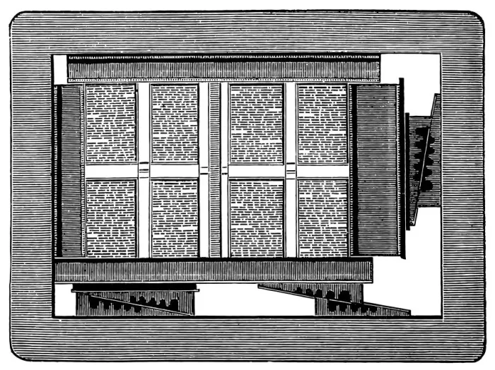 Framed Print : Typesetting (antique engraving)