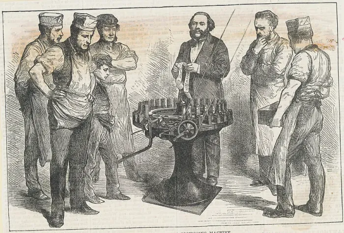 Framed Print : Typesetting Machine Used in Printing Process Framed Print : Typesetting Machine Used in Printing Process