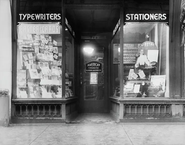 Framed Print : Typewriters And Stationery Framed Print : Typewriters And Stationery