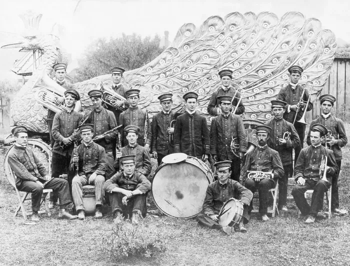 Framed Print : Typical Circus Band On The 1900S Framed Print : Typical Circus Band On The 1900S