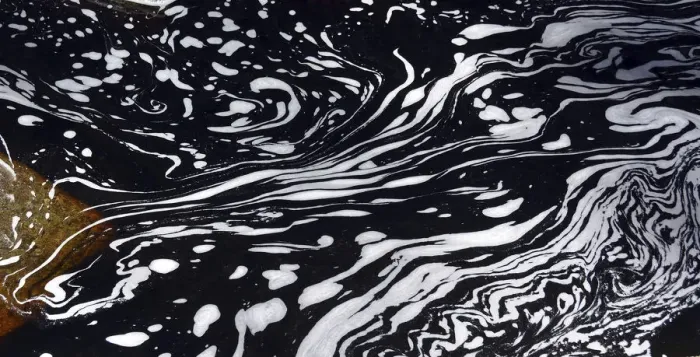 Framed Print : Typical foam structures on a blackwater river, Chapada Diamantina, Bahia, Brazil