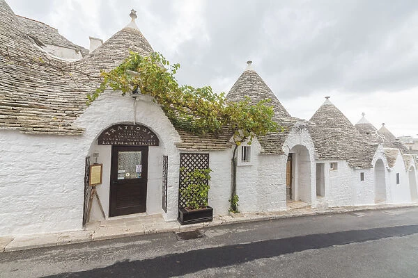 Typical huts called Trulli built with dry stone Alberobello