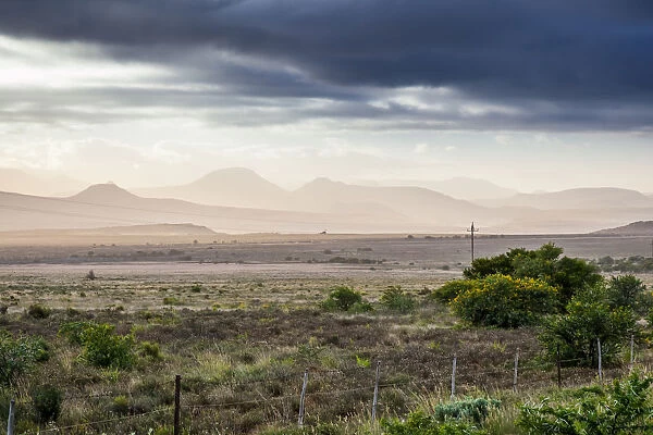 A typical Karoo landscape. The Karoo is a dry and arid area, with lots of history