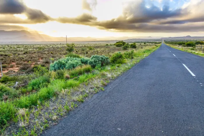 Framed Print : A typical Karoo landscape. The Karoo is a dry and arid area, with lots of history Framed Print : A typical Karoo landscape. The Karoo is a dry and arid area, with lots of history
