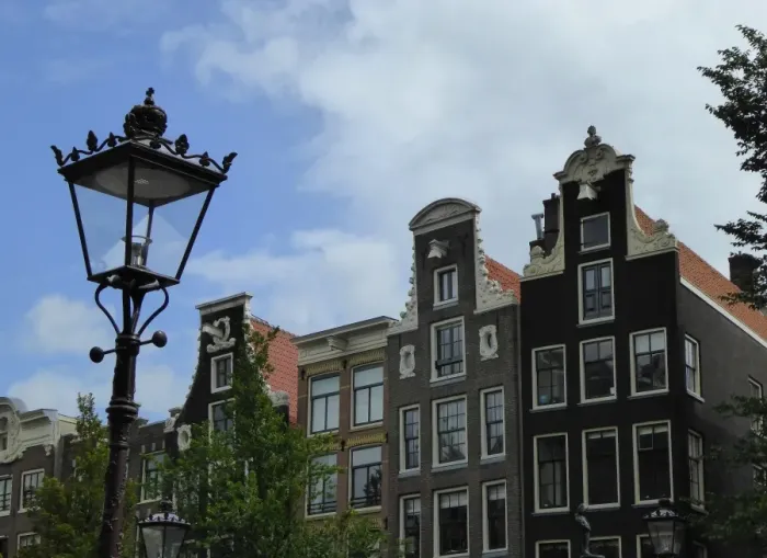 Framed Print : Typical old dutch houses in Old Amsterdam Framed Print : Typical old dutch houses in Old Amsterdam