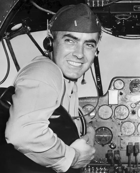 Framed Print : Tyrone Power In Training Plane Framed Print : Tyrone Power In Training Plane