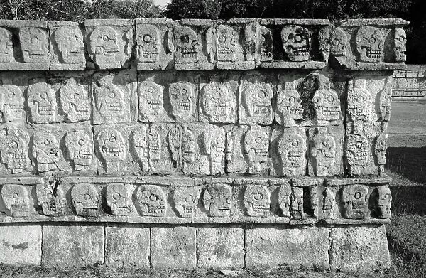 Tzompantli Skull Carvings, Chichen Itza