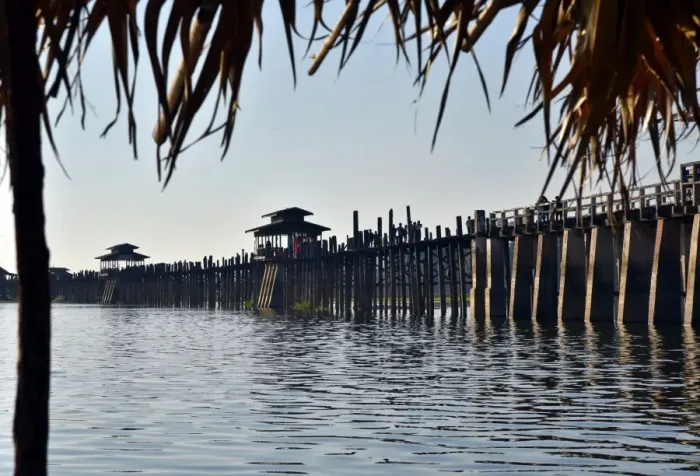 Framed Print : u bein bridge bridge Myanmar Framed Print : u bein bridge bridge Myanmar