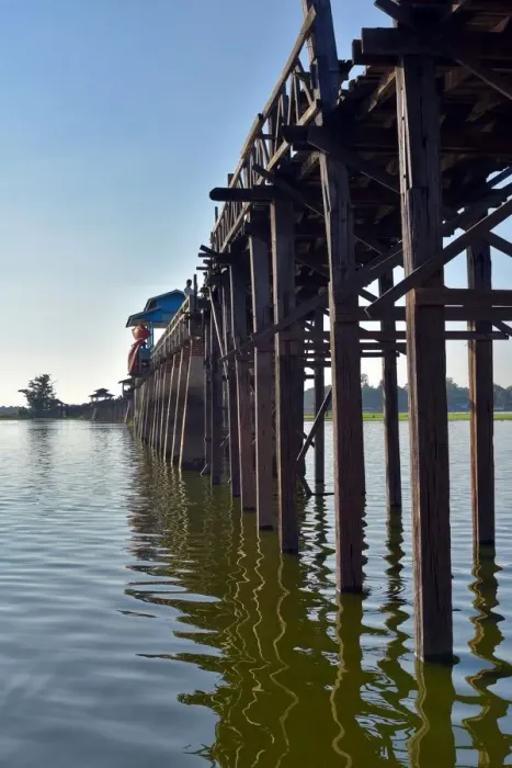 Framed Print : u bein bridge landscape Myanmar Framed Print : u bein bridge landscape Myanmar