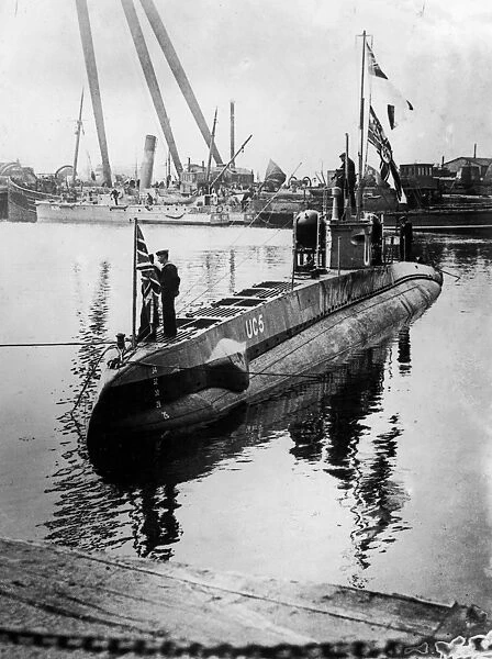 U-Boat. A German U-Boat in dock. (Photo by Hulton Archive / Getty Images)