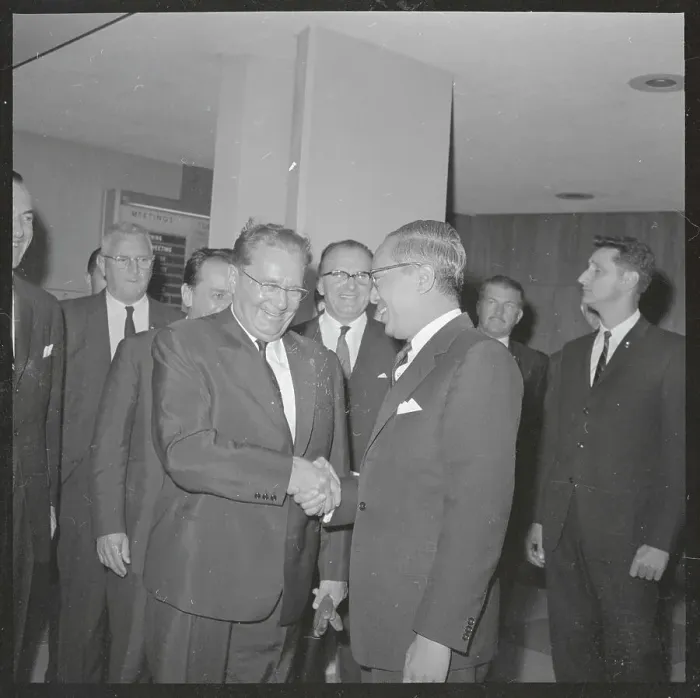 Framed Print : U Thant Shaking Hands with Josip Broz Tito Framed Print : U Thant Shaking Hands with Josip Broz Tito