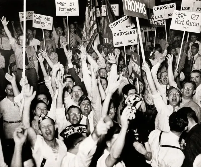 Framed Print : UAW Delegates Cheer Lewis Framed Print : UAW Delegates Cheer Lewis