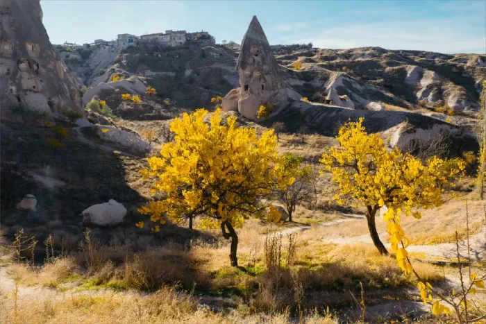 Framed Print : Uchisar town in Cappadocia. Turkey Framed Print : Uchisar town in Cappadocia. Turkey