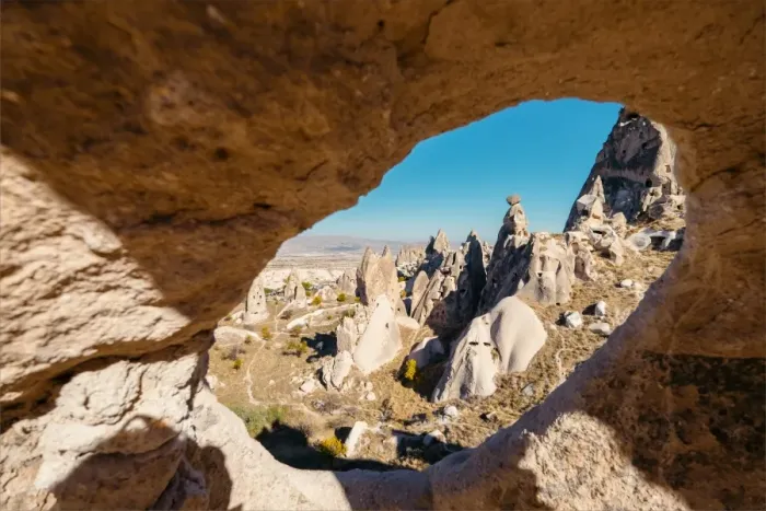Framed Print : Uchisar town in Cappadocia. Turkey Framed Print : Uchisar town in Cappadocia. Turkey