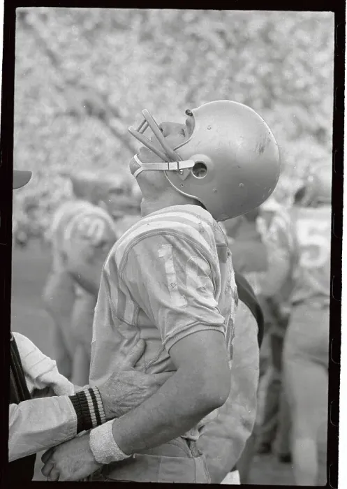 Framed Print : UCLA Quarterback Gary Baban Feeling Injury Framed Print : UCLA Quarterback Gary Baban Feeling Injury