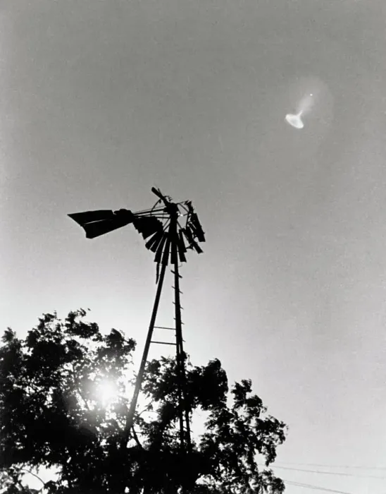 Framed Print : UFO Flying over Windmill Framed Print : UFO Flying over Windmill
