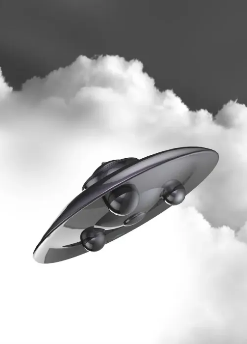 Framed Print : UFO, illustration Framed Print : UFO, illustration