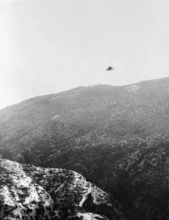 Framed Print : UFO over Mountain Above Skyline Framed Print : UFO over Mountain Above Skyline