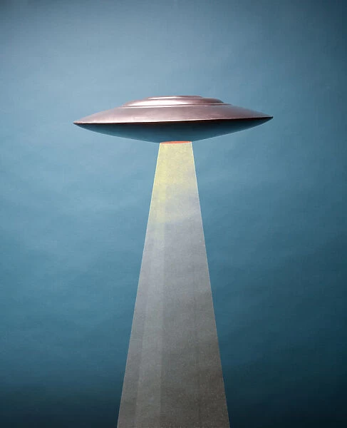 UFO shooting teleporting beam