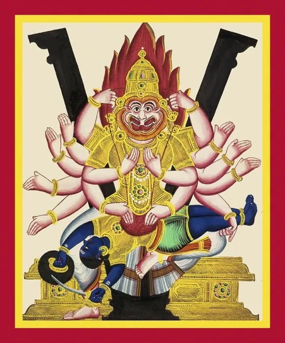 Framed Print : Ugra Narasiṁha, avatar of Vishnu