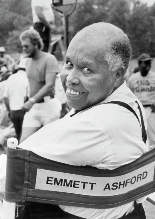 Framed Print : Umpire Emmett Ashford in Director's Chair