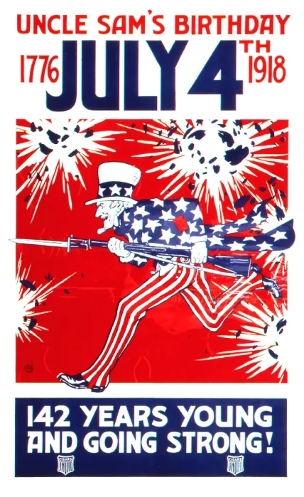 Framed Print : Uncle Sam's Birthday July 4th Framed Print : Uncle Sam's Birthday July 4th