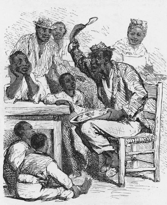 Framed Print : Uncle Toms Cabin Illustration Framed Print : Uncle Toms Cabin Illustration