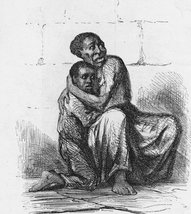Framed Print : Uncle Toms Cabin Illustration Framed Print : Uncle Toms Cabin Illustration