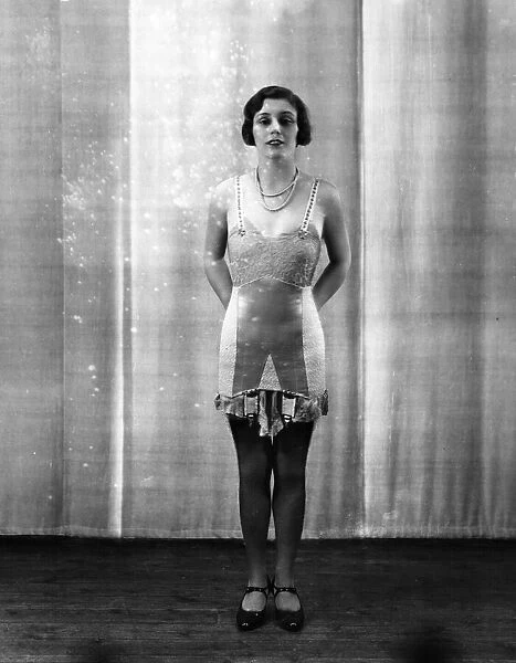 Undies. circa 1928: A 1920s style of petticoat