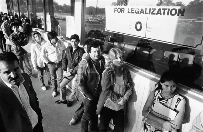 Framed Print : Undocumented People Wait In Line Framed Print : Undocumented People Wait In Line