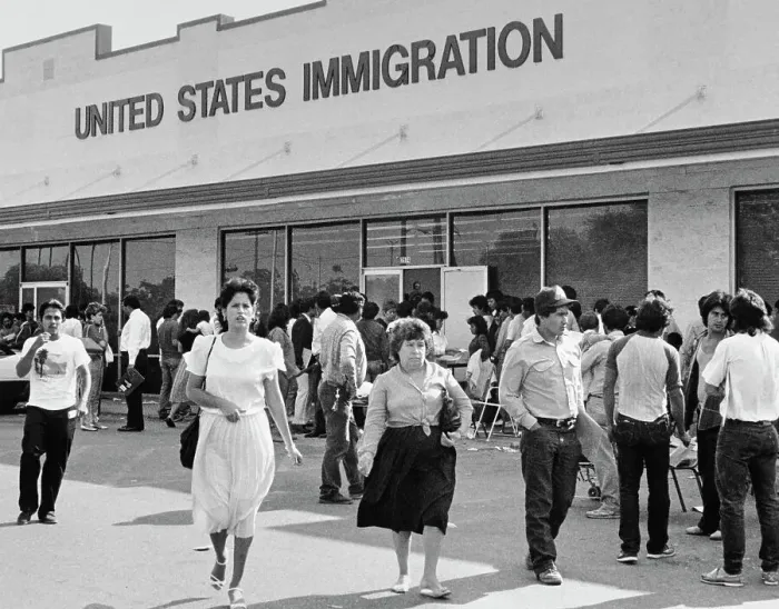 Framed Print : Undocumented People Wait In Line Framed Print : Undocumented People Wait In Line
