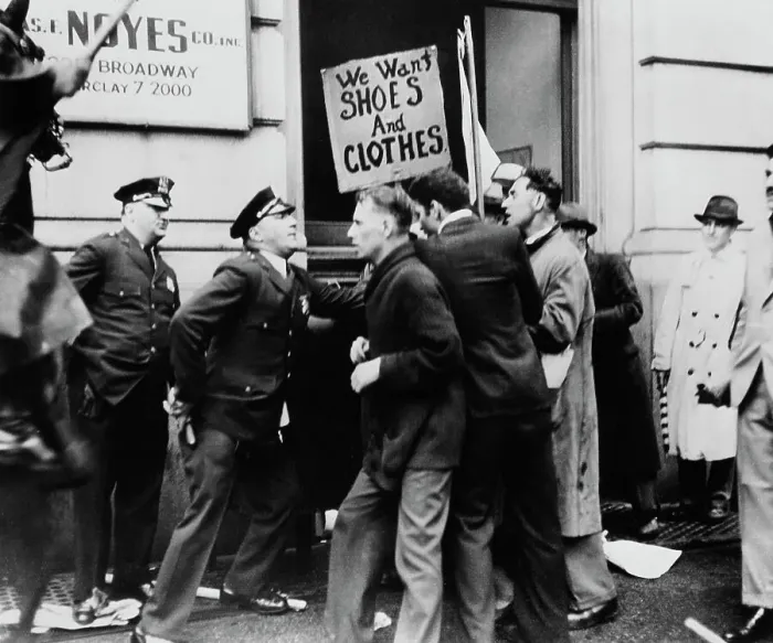 Framed Print : Unemployed Protest Framed Print : Unemployed Protest