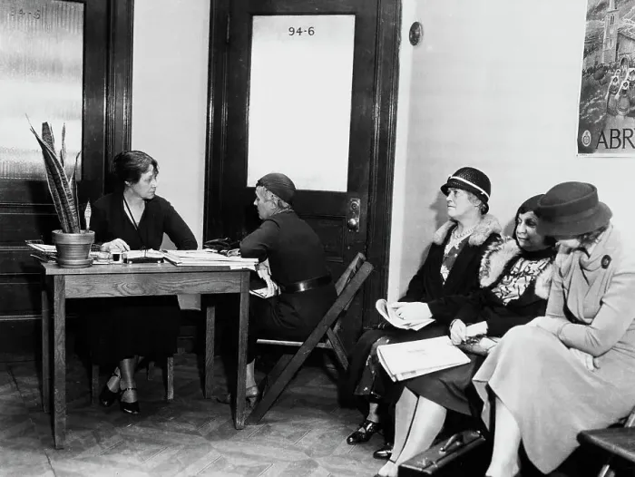 Framed Print : Unemployed Women Register For Camp Tera Framed Print : Unemployed Women Register For Camp Tera